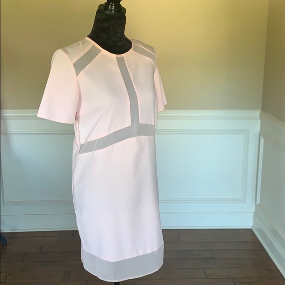 NWOT ASOS Short Sleeve Light Pink Sheath Dress - Picture 7 of 8